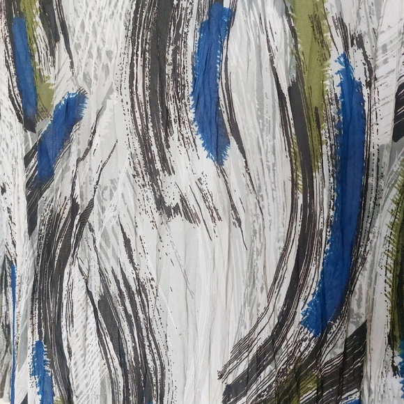 Lane Bryant Plus Size Sheer Blue Green Lightweight Cover Up Work Wear Blouse - Picture 8 of 11